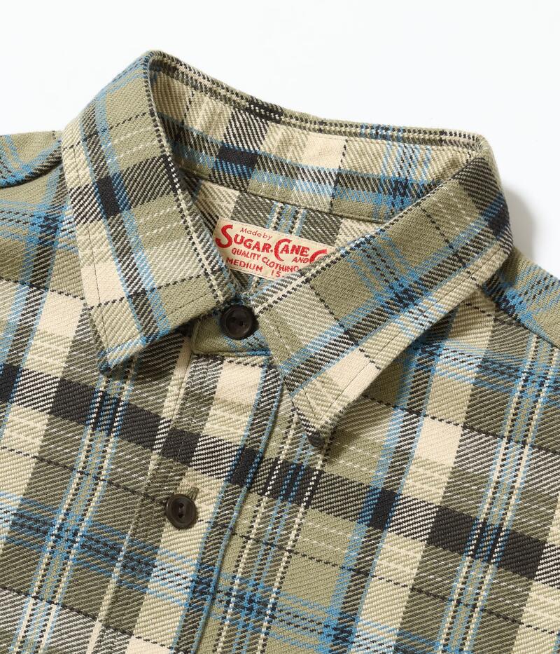 シュガーケーン SUGAR CANE ネルシャツ SC29780 TWILL CHECK WORK SHIRT