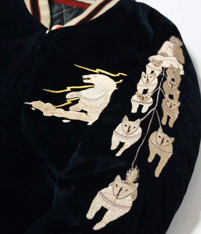 テーラー東洋 スカジャン TT15544-128 Late 1950s Style Velveteen Souvenir Jacket “MOUNTAIN GOAT” × “ALASKAN FLAG” メンズ アメカジ