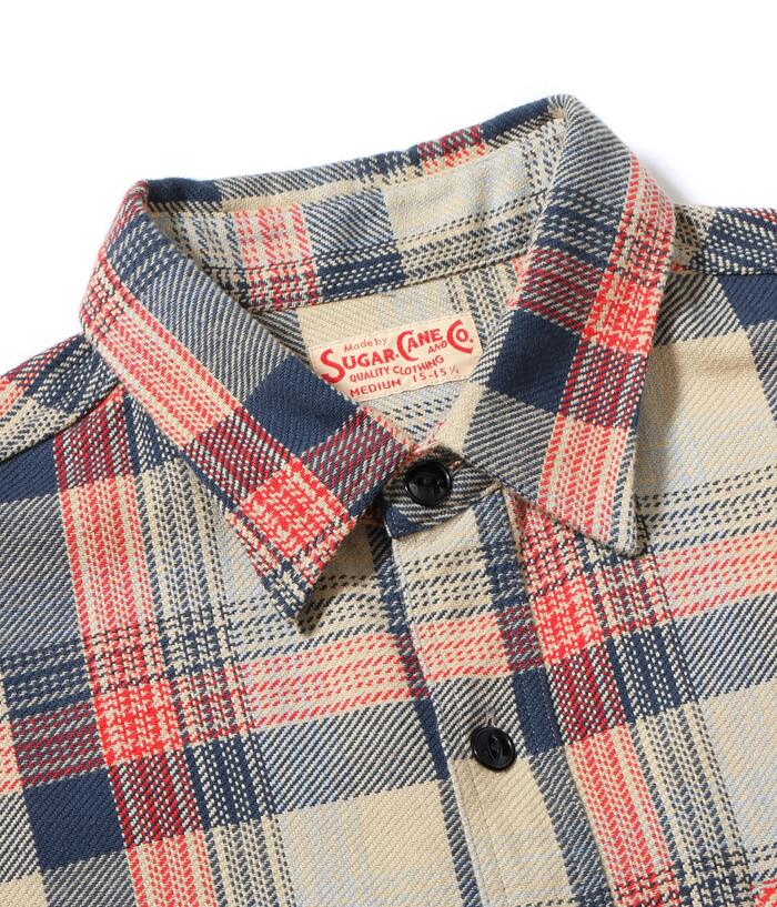 シュガーケーン SUGAR CANE ネルシャツ SC29562 TWILL CHECK WORK SHIRT