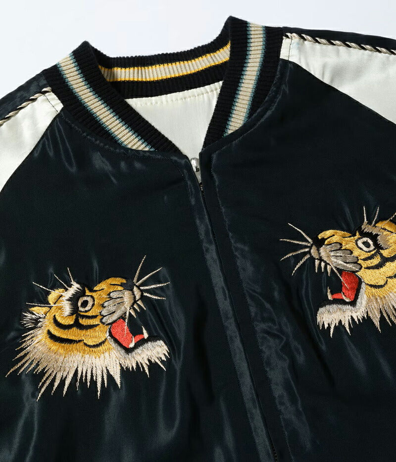 テーラー東洋 スカジャン TT15877-119 Mid 1950s Style Acetate Souvenir Jacket “ROARING TIGER” × “BLACK DRAGON”