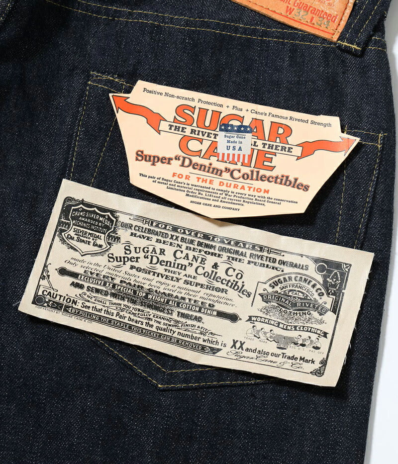 シュガーケーン SUGAR CANE デニム ジーンズ SC49050 SUGAR CANE Super "Denim" Collectibles Made in U.S.A. #50 13.5oz. DENIM WAIST OVERALLS “1940’s SPECIAL”