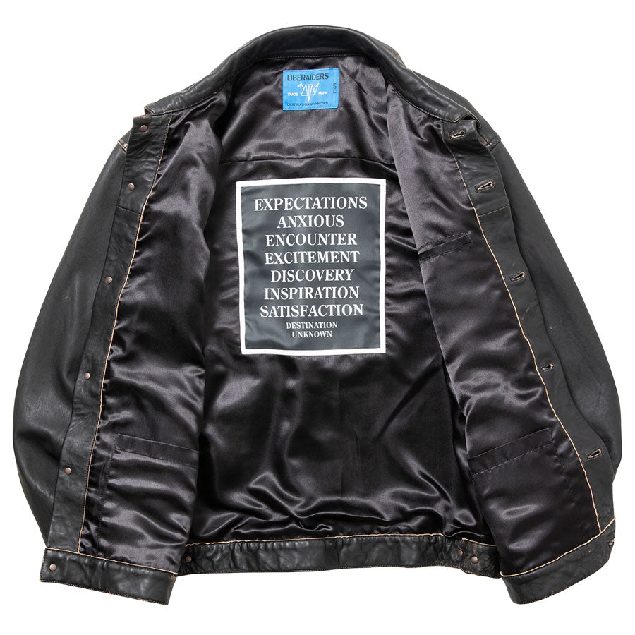 Liberaiders リベレイダース レザージャケット WASHED LEATHER JACKET 730132603