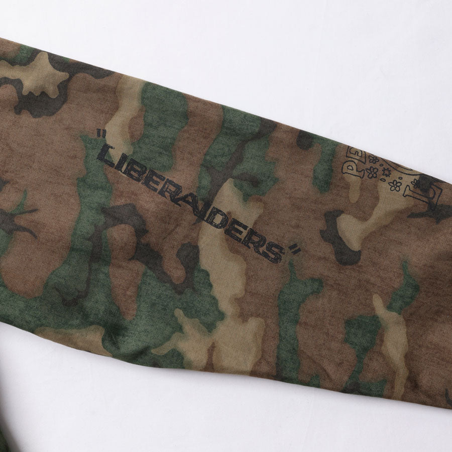 Liberaiders リベレイダース ジャケット HANDWRITING CAMO COACH JACKET 730142603 迷彩 コーチジャケット