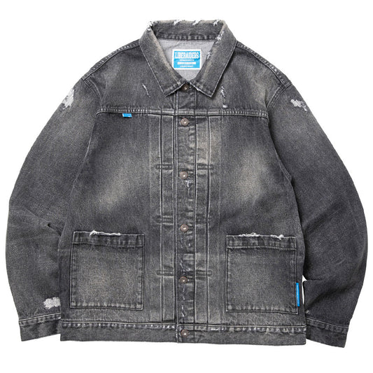 Liberaiders リベレイダース デニムジャケット DAMAGED DENIM TRUCKER JACKET 730152603