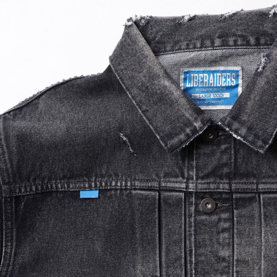 Liberaiders リベレイダース デニムジャケット DAMAGED DENIM TRUCKER JACKET 730152603