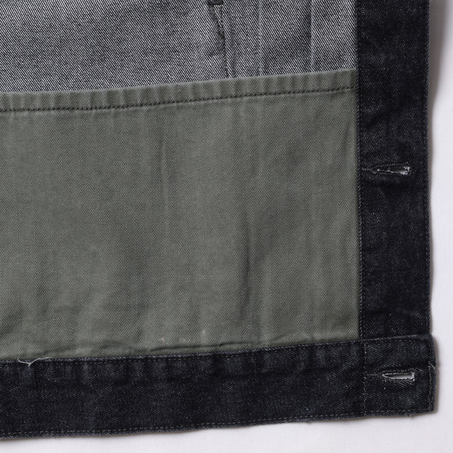 Liberaiders リベレイダース デニムジャケット DAMAGED DENIM TRUCKER JACKET 730152603
