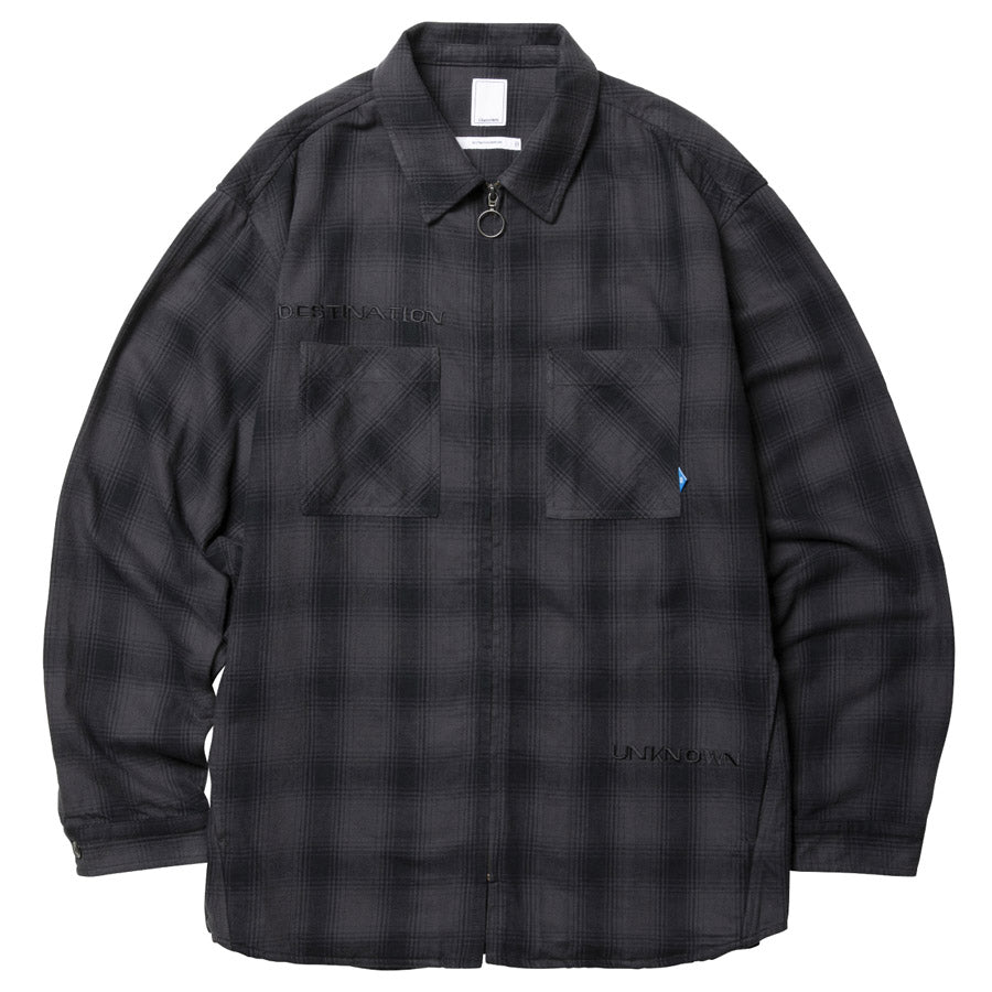 Liberaiders リベレイダース シャツ OMBRE ZIP SHIRT 731022601 シャツジャケット