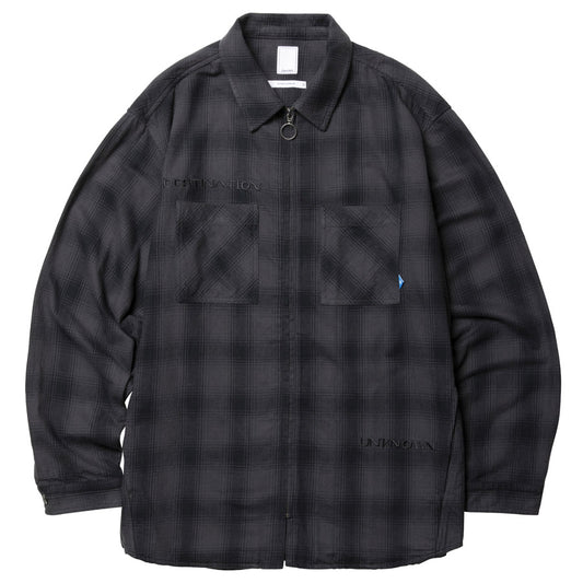 Liberaiders リベレイダース シャツ OMBRE ZIP SHIRT 731022601 シャツジャケット