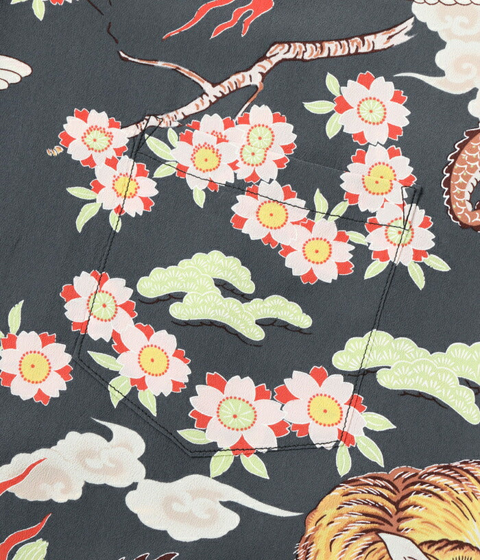 SUN SURF サンサーフ アロハシャツ SS39414 RAYON HAWAIIAN SHIRT “THE TRIANGULAR FIGHT”