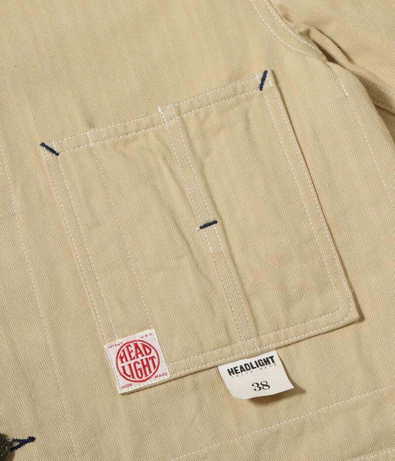 HEADLIGHT ヘッドライト HD15908 10oz. RANDOM HBT WORK COAT ワークコート メンズ