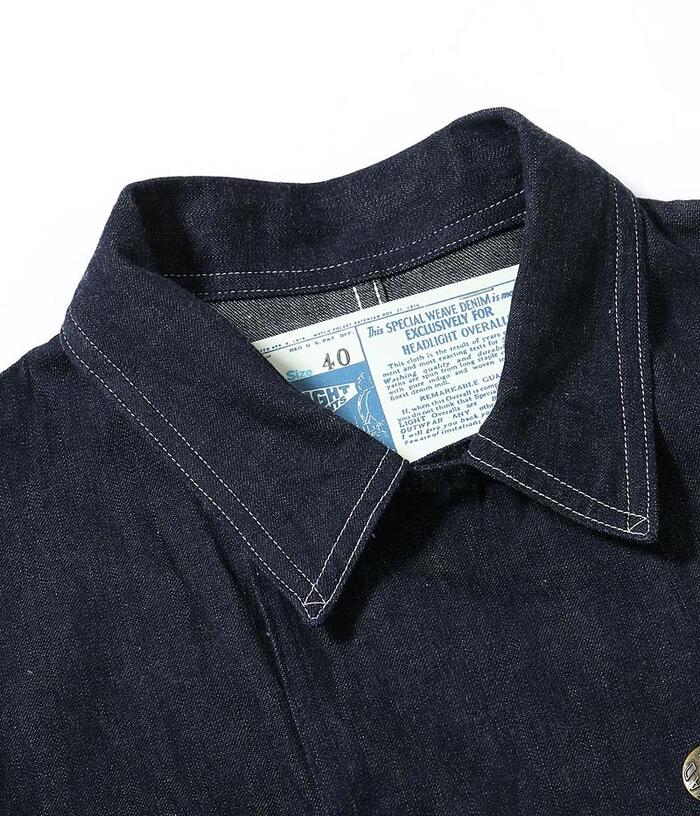 HEADLIGHT ヘッドライト HD15844 9.5oz. SPECIAL WEAVE DENIM DOUBLE BREASTED COAT デニム ダブルブレストコート メンズ