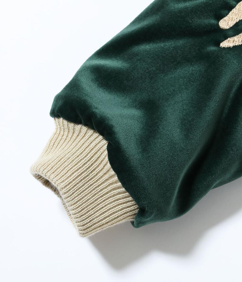 テーラー東洋 TAILOR TOYO スカジャン TT15974-145 Late 1950s Style Velveteen Souvenir Jacket POLAR BEAR × ALASKA MAP 別珍 メンズ アメカジ 北極熊 アラスカマップ