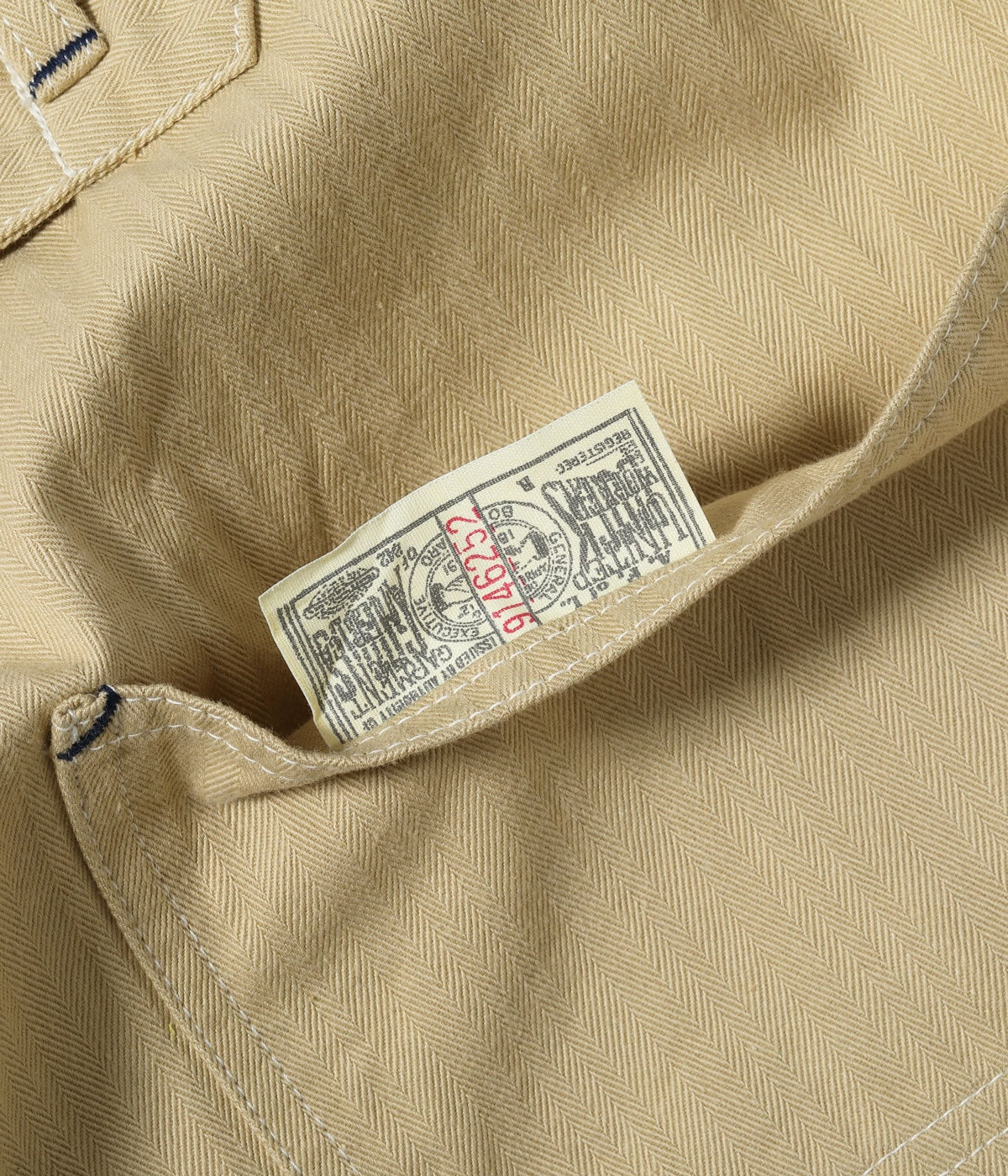 HEADLIGHT ヘッドライト HD42656 10oz. RANDOM HBT WORK DUNGAREES ワークパンツ