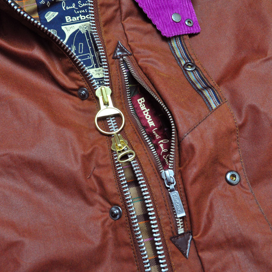 Barbour バブアー Paul Smith ポールスミス コラボ ジャケット TRANSPORT トランスポート ワックス ショート ジャケット MWX2610