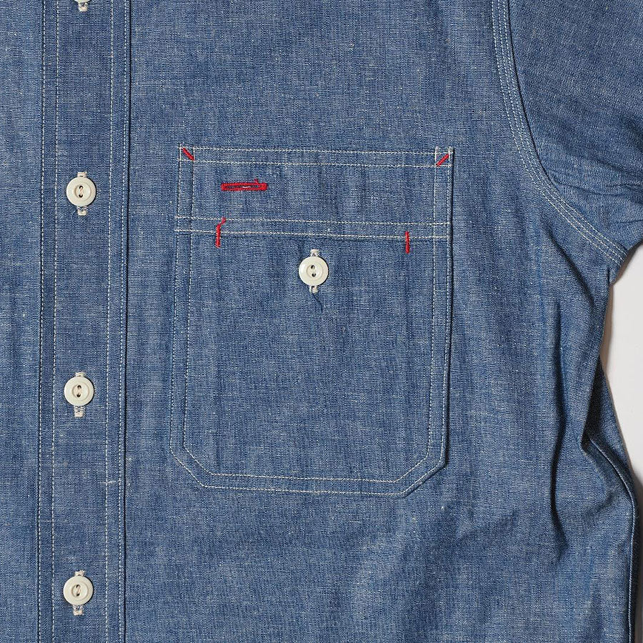 ウエアハウス WAREHOUSE シャンブレーシャツ Lot 3061 CHAMBRAY WORK SHIRTS FULL OPEN メンズ 長袖