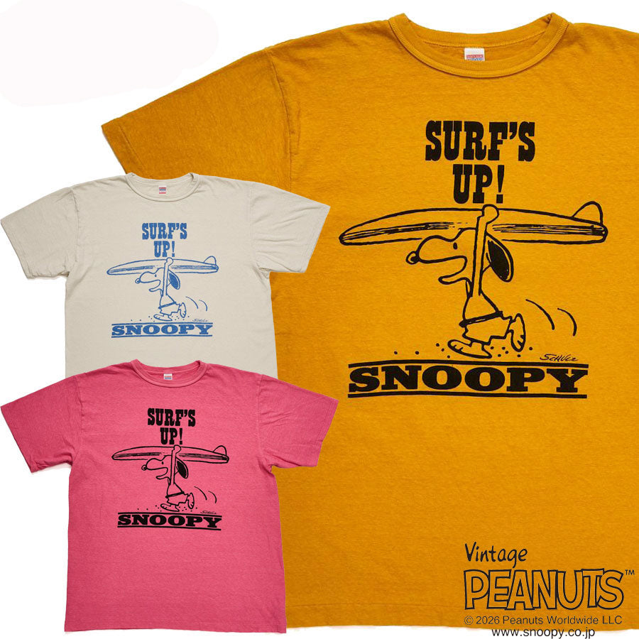 WAREHOUSE ウエアハウス Tシャツ Lot YP126S-1 SURF’S UP (SNOOPY) コラボ ピーナッツ PEANUTS スヌーピー