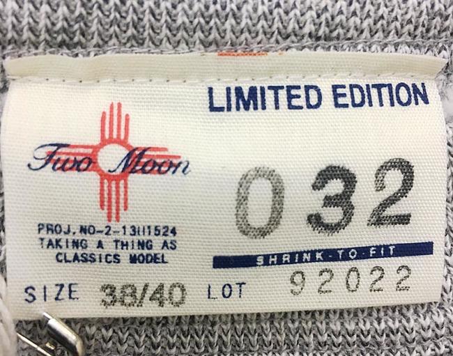 TWO MOON トゥームーン 丸胴両V スウェット トレーナー 92022