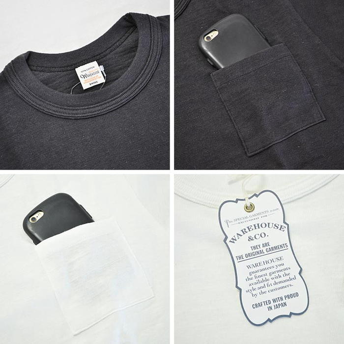 ウエアハウス WAREHOUSE Tシャツ Lot 4601 ポケットT アメカジ S-XL