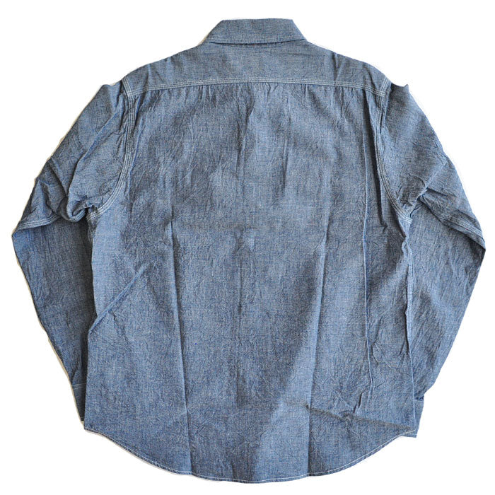 SUGAR CANE シャンブレーシャツ BLUE CHAMBRAY WORK SHIRT SC27850