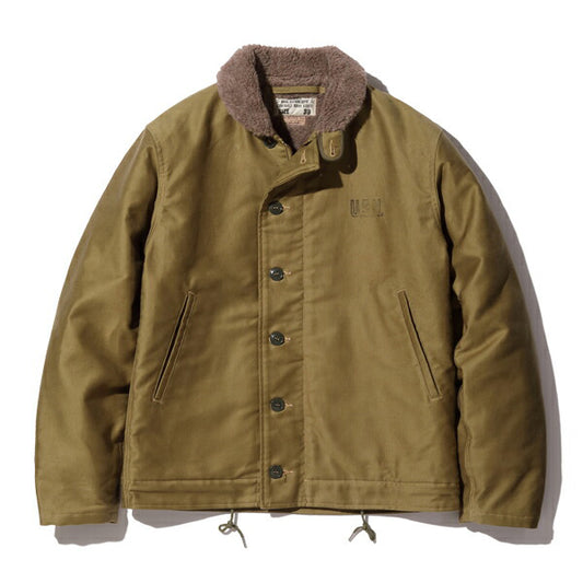 BUZZ RICKSON'S バズリクソンズ ジャケット BR15345 Type N-1 Khaki “NAVY DEPARTMENT DEMOTEX-ED” N-1デッキジャケット