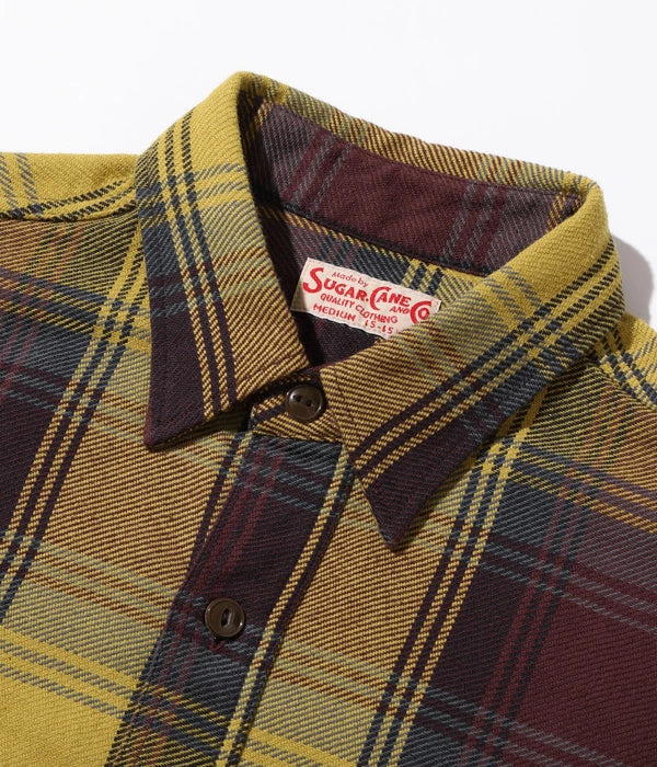 シュガーケーン SUGAR CANE シャツ SC29152 TWILL CHECK WORK SHIRT 長袖 メンズ アメカジ