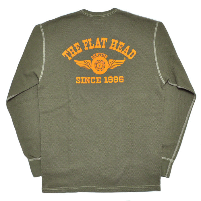 THE FLAT HEAD フラットヘッド Tシャツ サーマル フライングホイール THERMAL - FLYING WHEEL FN-THL-203