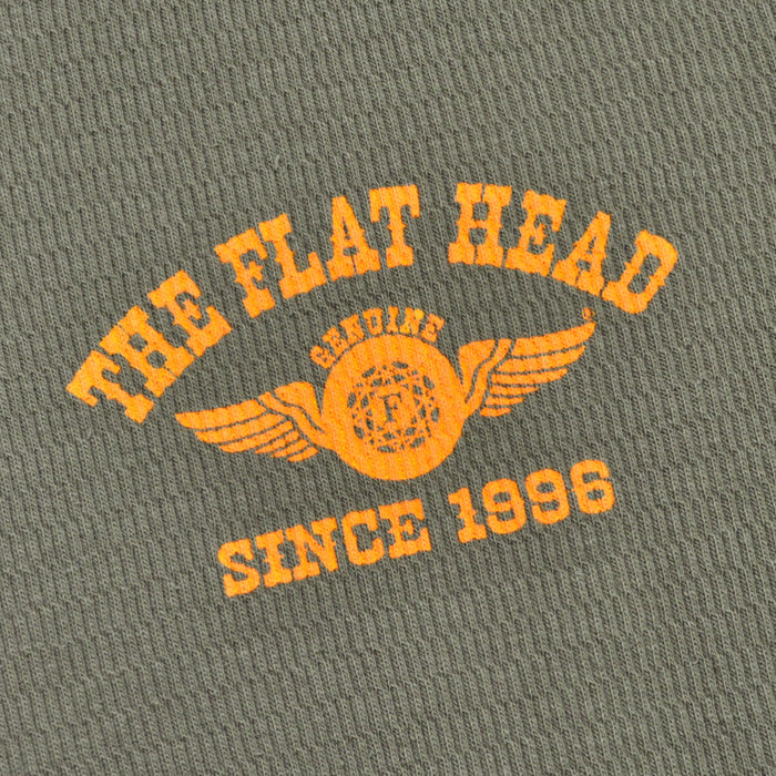 THE FLAT HEAD フラットヘッド Tシャツ サーマル フライングホイール THERMAL - FLYING WHEEL FN-THL-203