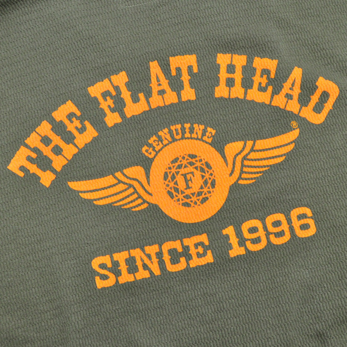 THE FLAT HEAD フラットヘッド Tシャツ サーマル フライングホイール THERMAL - FLYING WHEEL FN-THL-203