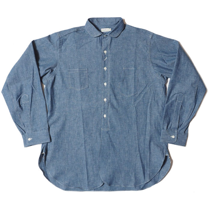 WAREHOUSE ウエアハウス シャツ Lot 3047 ROUND COLLAR CHAMBRAY SHIRTS シャンブレーシャツ