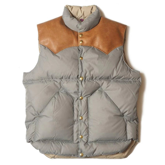 WAREHOUSE ウエアハウス ダウンベスト Lot Rocky Mountain Featherbed × WAREHOUSE NYLON DOWN VEST ロッキーマウンテン