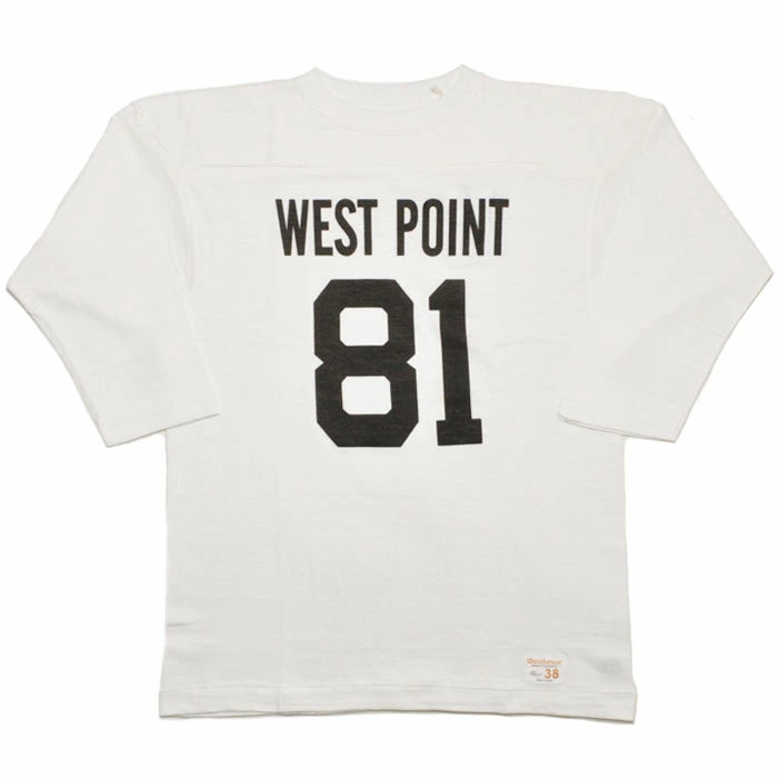 WAREHOUSE ウエアハウス Tシャツ Lot 4063 7分袖フットボールT WEST POINT