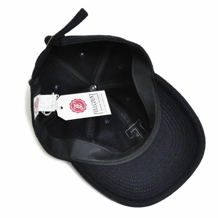 FULLCOUNT フルカウント キャップ 6Panel Melton Baseball ‘F’ Cap 6843-24B