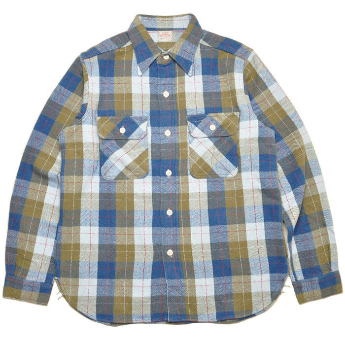 ウエアハウス WAREHOUSE ネルシャツ Lot 3104 FLANNEL SHIRTS E柄 ONE WASH 長袖 アメカジ メンズ