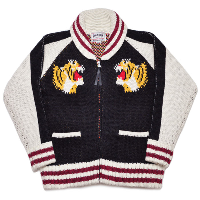 HOUSTON ヒューストン ニット カーディガン COWICHAN SWEATER (TIGER) カウチンニットセーター 22234