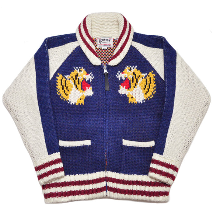 HOUSTON ヒューストン ニット カーディガン COWICHAN SWEATER (TIGER) カウチンニットセーター 22234