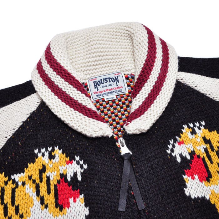 HOUSTON ヒューストン ニット カーディガン COWICHAN SWEATER (TIGER) カウチンニットセーター 22234