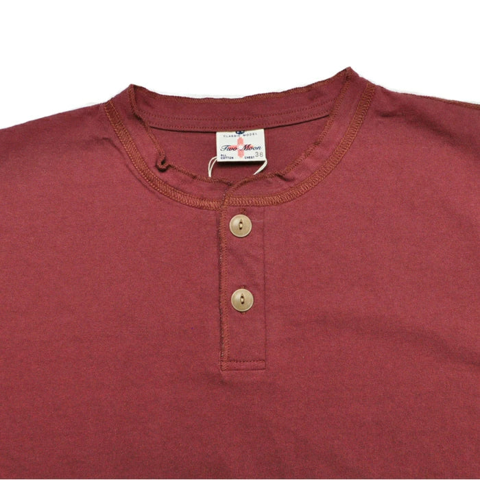 TWO MOON トゥームーン ヘンリーネック Tシャツ 24223 Henley neck tee 半袖 定番 メンズ