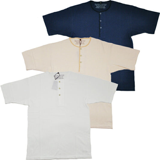 NIGEL CABOURN ナイジェルケーボン Tシャツ 50s ヘンリーネックシャツ 50s HENLEY NECK SHIRT 80500021025