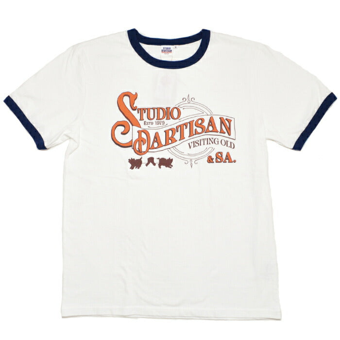 ダルチザン STUDIO D'ARTISAN Tシャツ RINGER PRINT T-SHIRT リンガープリントTシャツ 8179B ステュディオダルチザン