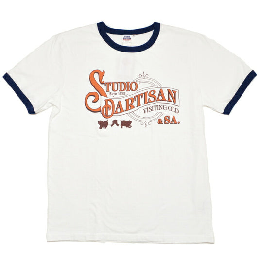 ダルチザン STUDIO D'ARTISAN Tシャツ RINGER PRINT T-SHIRT リンガープリントTシャツ 8179B ステュディオダルチザン