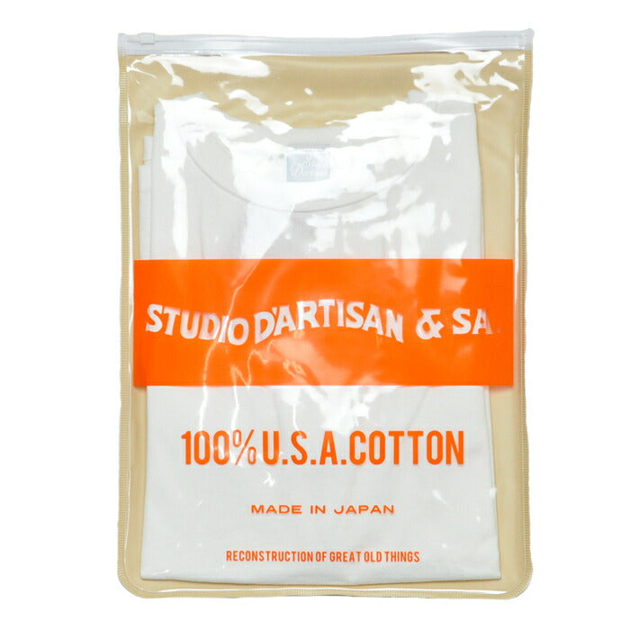 ダルチザン STUDIO D'ARTISAN Tシャツ USAコットンパックＴシャツ 9912