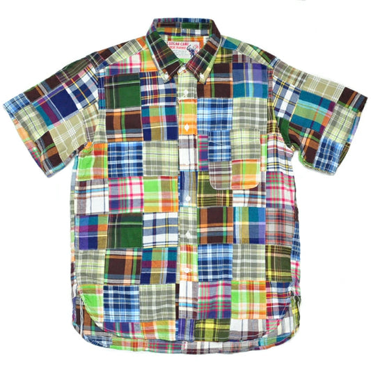 シュガーケーン SUGAR CANE シャツ SC39515 MADRAS CHECK PATCHWORK BUTTON DOWN SHIRT