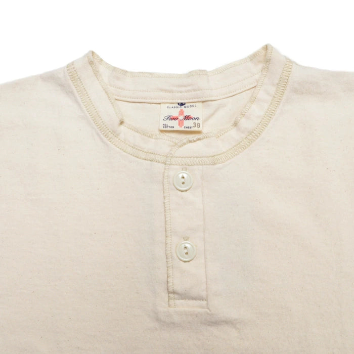 TWO MOON トゥームーン ヘンリーネック Tシャツ 24223 Henley neck tee 半袖 定番 メンズ