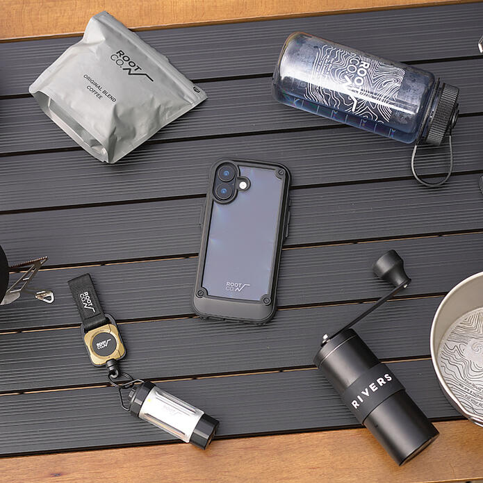 ROOT CO ルートコー iPhone17 GRAVITY Shock Resist Tough & Basic Case. 耐衝撃 アウトドア クリアケース