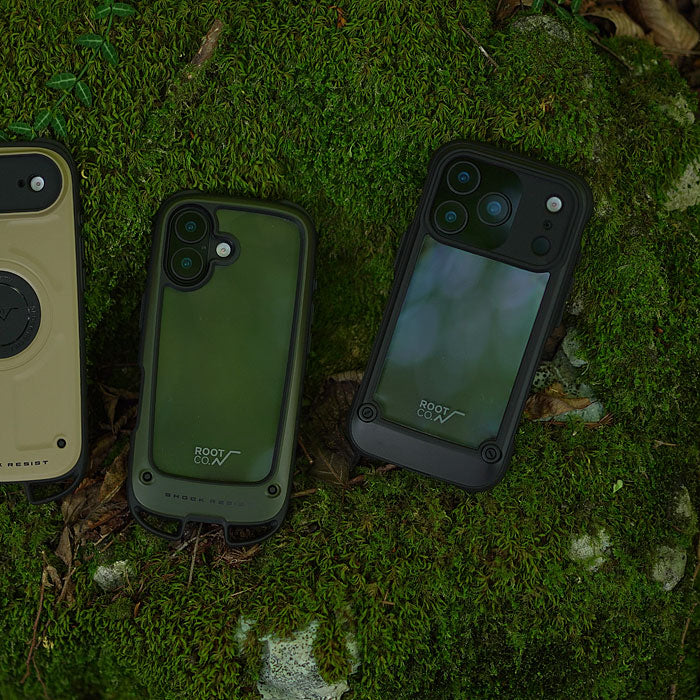 ROOT CO ルートコー iPhone17 GRAVITY Shock Resist Tough & Basic Case. 耐衝撃 アウトドア クリアケース
