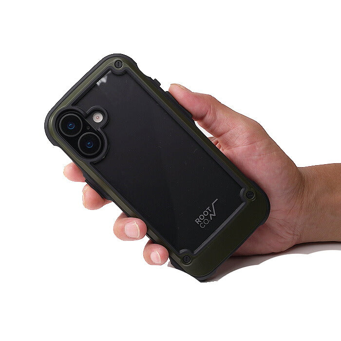 ROOT CO ルートコー iPhone17 GRAVITY Shock Resist Tough & Basic Case. 耐衝撃 アウトドア クリアケース