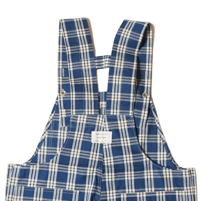 WAREHOUSE ウエアハウス オーバーオール Lot 1228 1930'S INDIGO BLUE and WHITE CHECK OVERALL
