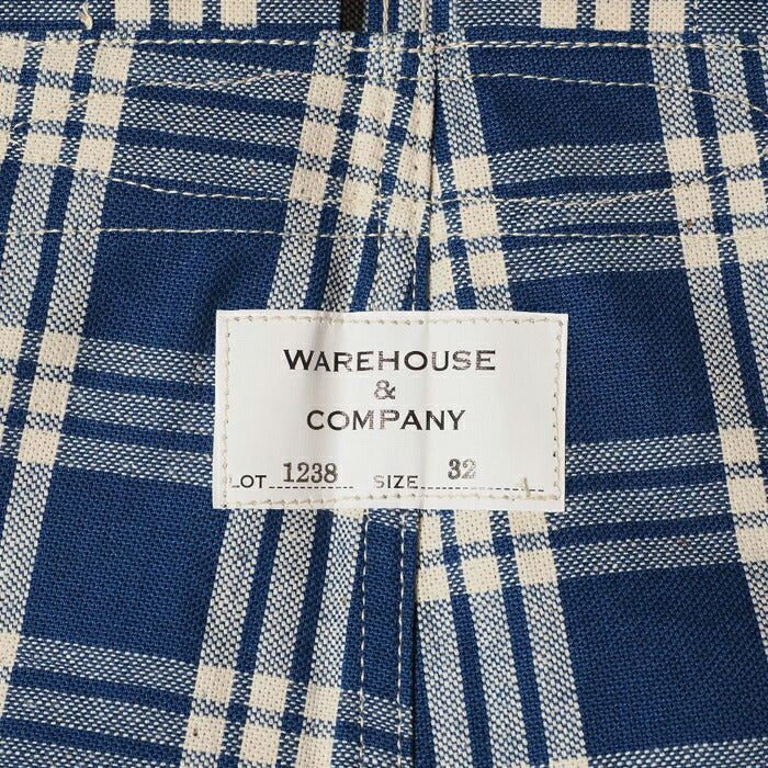 WAREHOUSE ウエアハウス オーバーオール Lot 1228 1930'S INDIGO BLUE and WHITE CHECK OVERALL