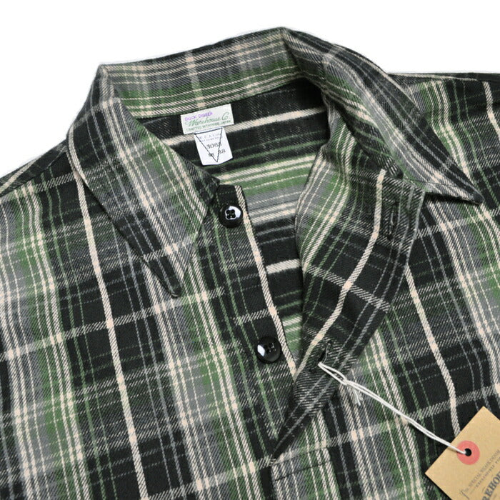 WAREHOUSE ウエアハウス ネルシャツ Lot 3063 1930'S WPA ONE POCKET PULLOVER SHIRTS プルオーバーシャツ