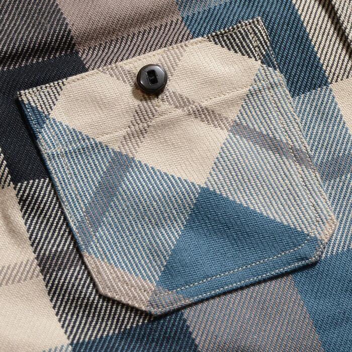 デラックスウエア DELUXEWARE ネルシャツ HV-57 50s BLUE KING メンズ